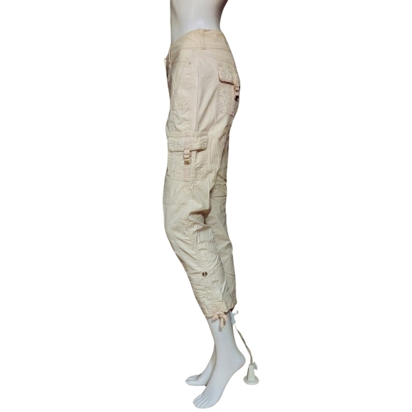White House Black Market Convertible Ankle To Crop Cargo Pants In Color Bungalow - Picture 6 of 16